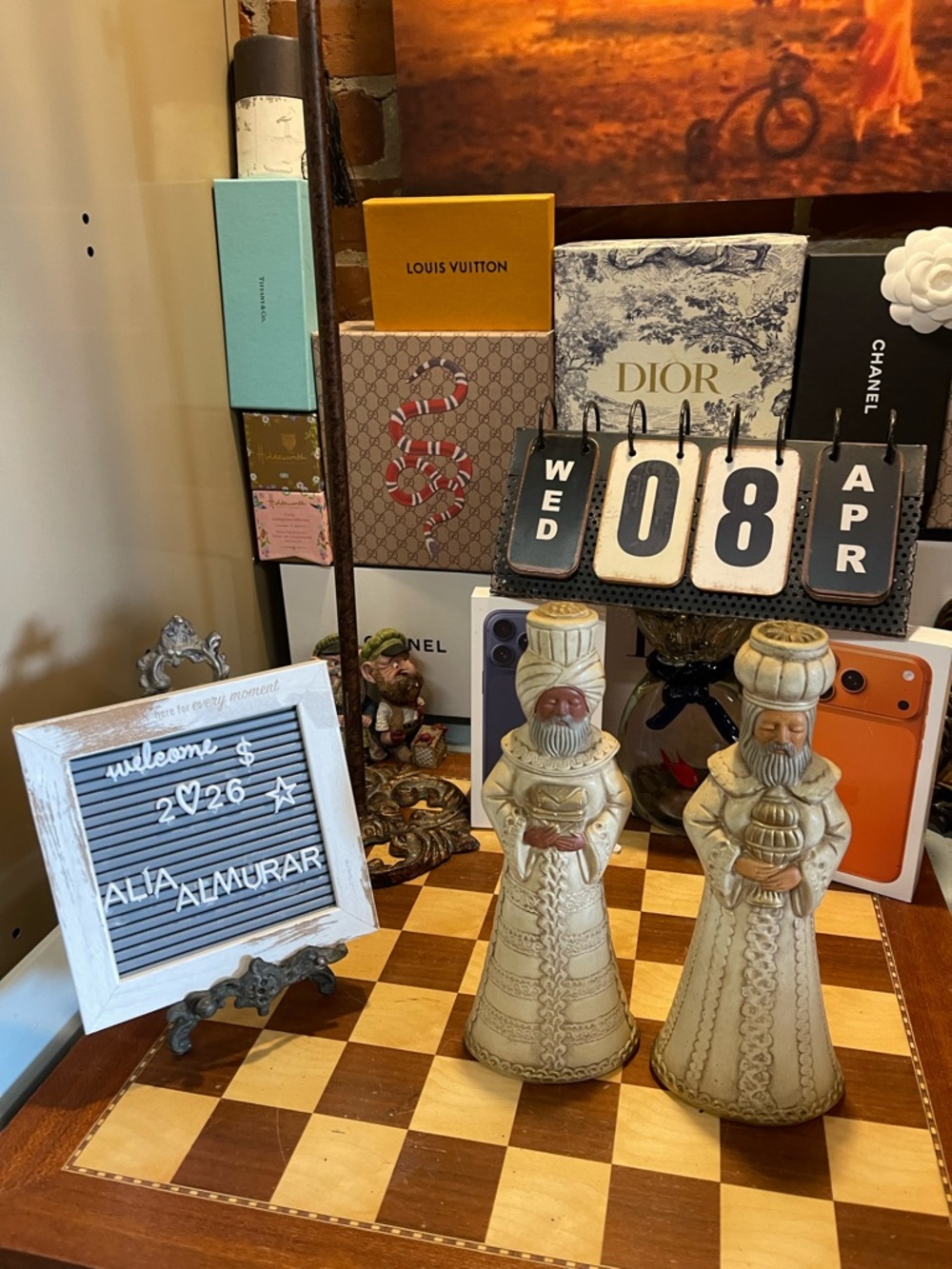 Wisemen Gold Candle Holders 10" Tall